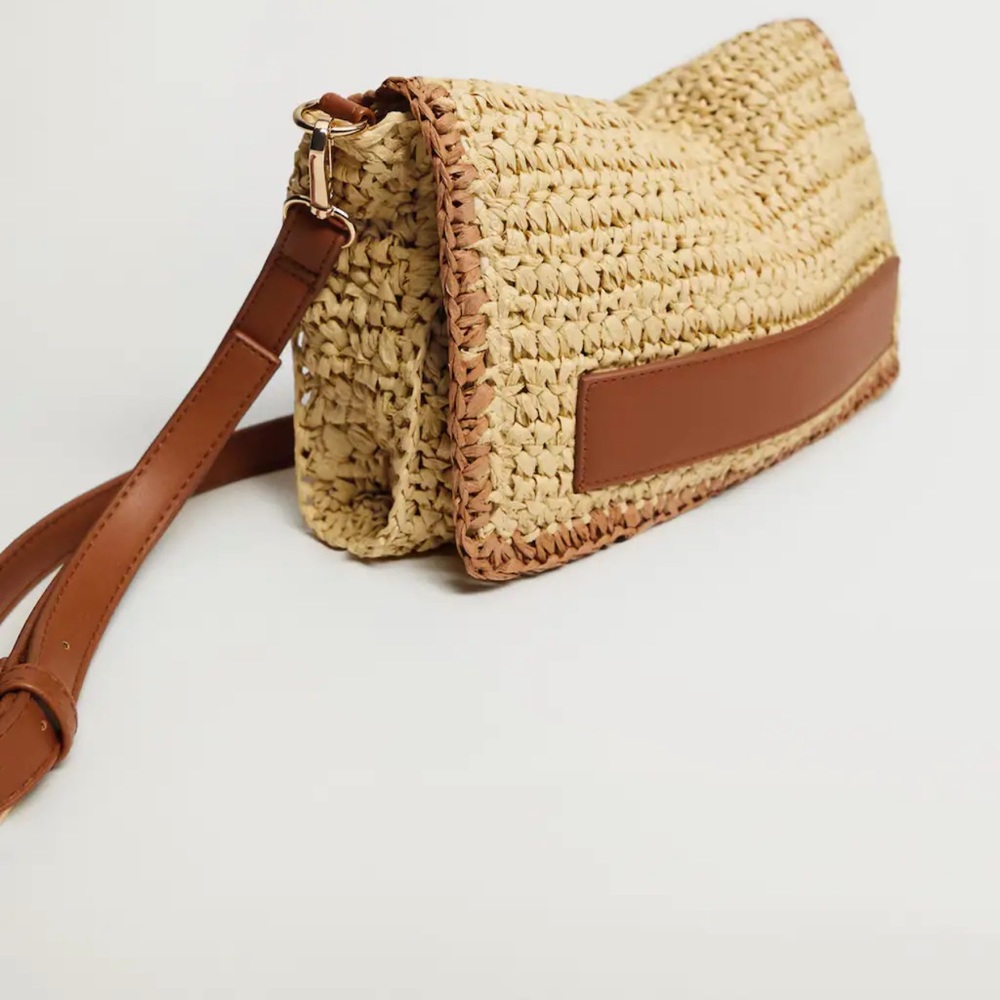 Mango raffia bag bloggers fav